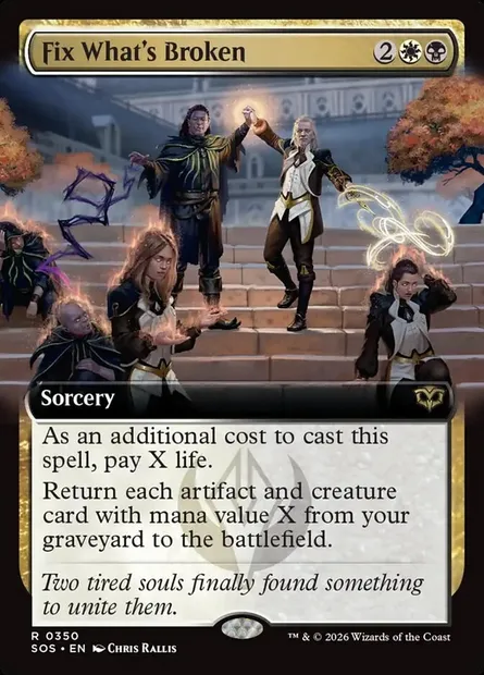 Fix What's Broken, Magic card SOS 350 — Secrets of Strixhaven set