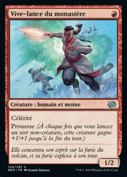 Vive-lance du monastère, carte Magic BRO 144 — extension La Guerre Fratricide