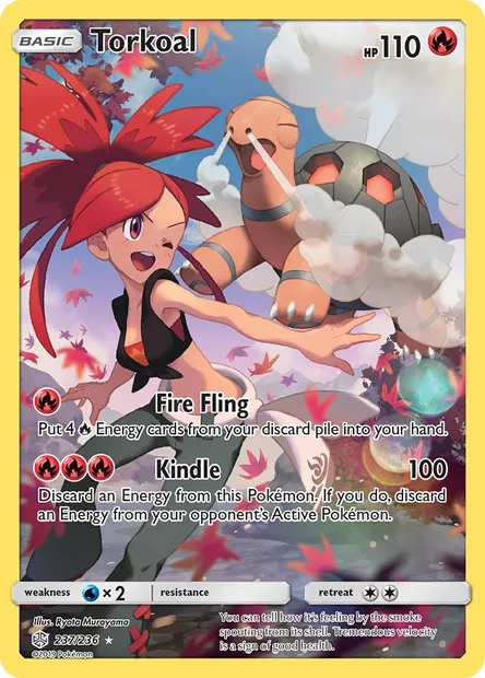 Torkoal, Pokémon card CEC 237 — Cosmic Eclipse set