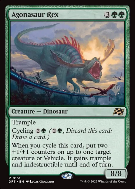 Agonasaur Rex, Magic card PDFT 151p — Aetherdrift Promos set