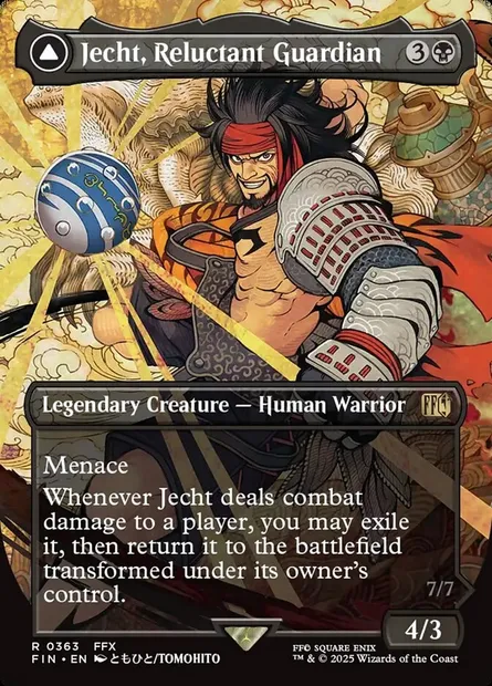 Jecht, Reluctant Guardian // Braska's Final Aeon, Magic card FIN 363 — Final Fantasy set