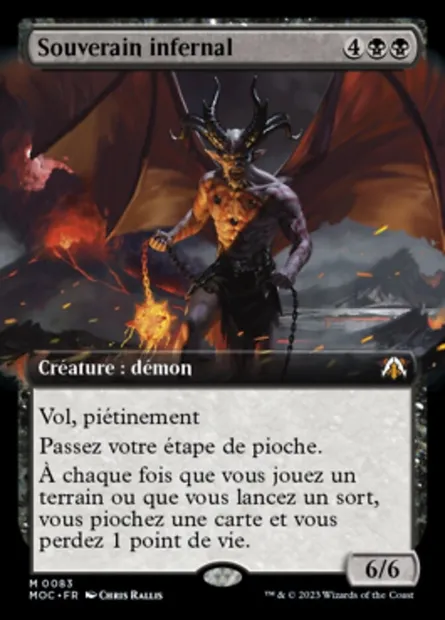 Souverain infernal, carte Magic MOC 83 — extension March of the Machine Commander