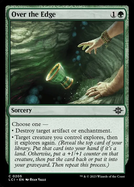 Over the Edge, Magic card LCI 205 — The Lost Caverns of Ixalan set