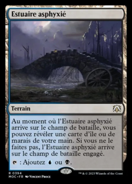 Estuaire asphyxié, carte Magic MOC 394 — extension March of the Machine Commander