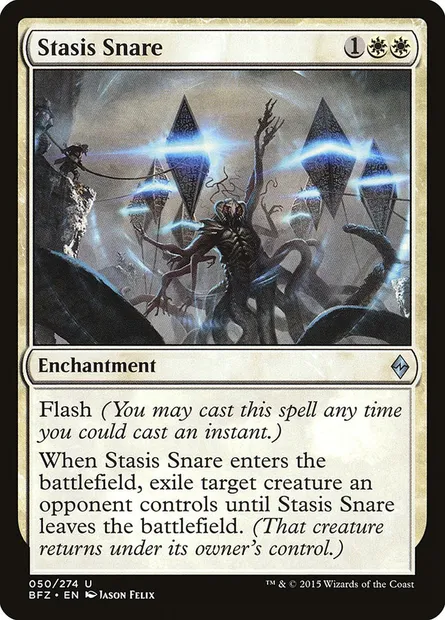 Stasis Snare, Magic card BFZ 50 — Battle for Zendikar set