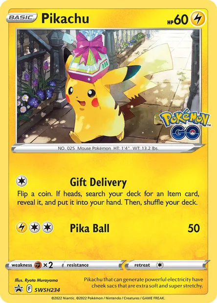 Pikachu, Pokémon card SWSH 234 — SWSH Black Star Promos set