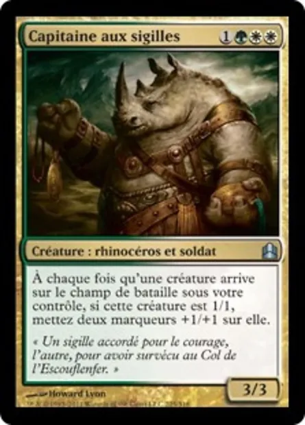 Capitaine aux sigilles, carte Magic CMD 225 — extension Commander 2011