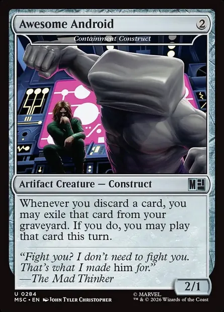 Containment Construct, Magic card MSC 284 — Marvel Super Heroes Commander set