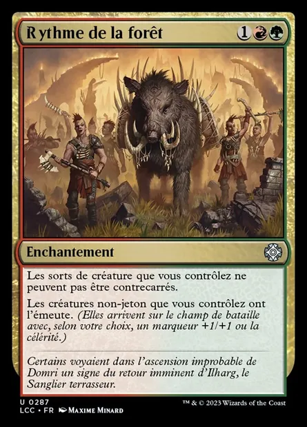 Rythme de la forêt, carte Magic LCC 287 — extension The Lost Caverns of Ixalan Commander
