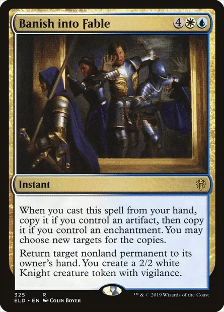 Banish into Fable, Magic card ELD 325 — Throne of Eldraine set