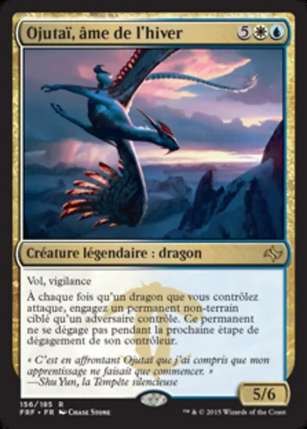 Ojutaï, âme de l'hiver, carte Magic FRF 156 — extension Destin reforgé