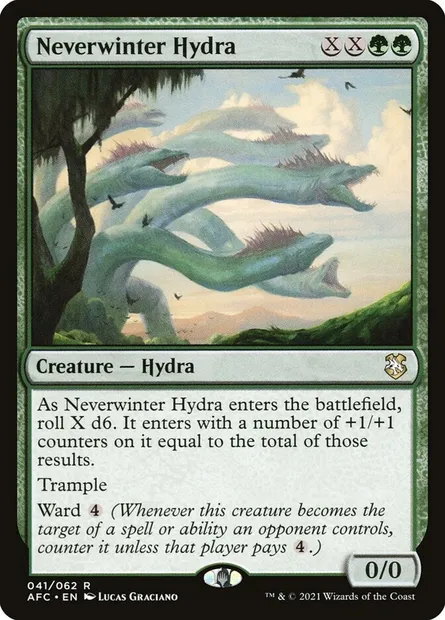 Neverwinter Hydra, Magic card AFC 41 — Forgotten Realms Commander set
