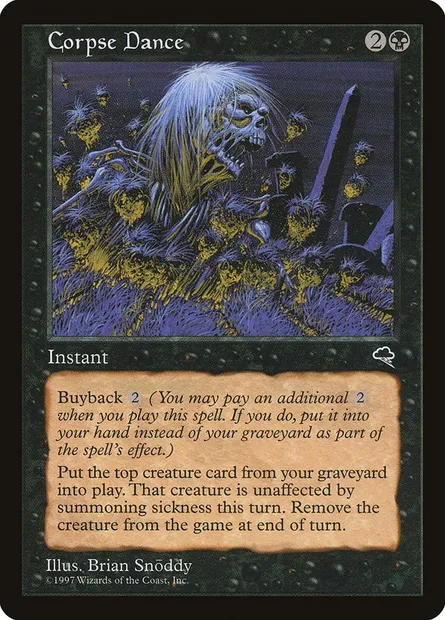 Corpse Dance, Magic card TMP 116 — Tempest set