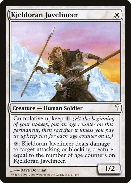 Javelinière kjeldorienne, carte Magic CSP 11 — extension Souffle glaciaire