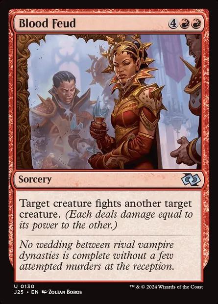Blood Feud, Magic card J25 130 — Foundations Jumpstart set