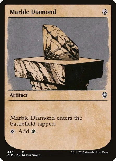 Marble Diamond, Magic card CLB 446 — Commander Legends: Battle for Baldur's Gate set