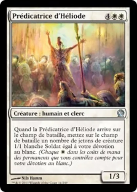 Prédicatrice d'Héliode, carte Magic THS 11 — extension Theros