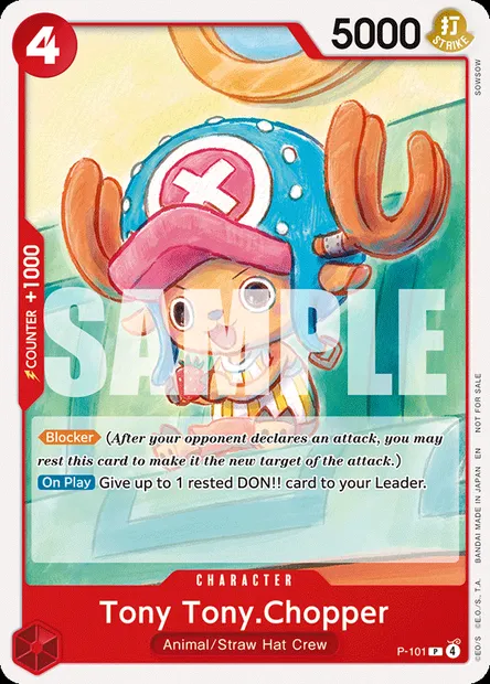 Tony Tony.Chopper, One Piece card P-101 — Promotion card set
