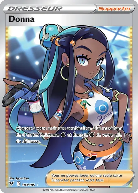 Donna, carte Pokémon VIV 183 — extension Voltage Éclatant