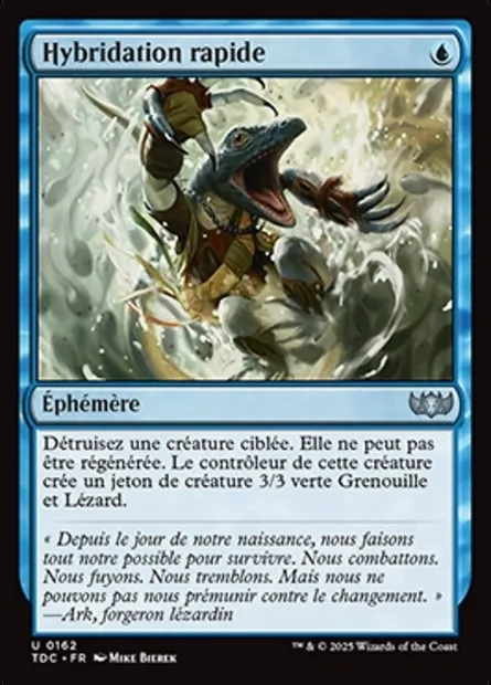 Hybridation rapide, carte Magic TDC 162 — extension Tarkir: Dragonstorm Commander
