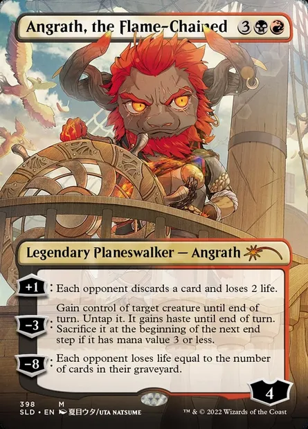 Angrath, the Flame-Chained, Magic card SLD 398 — Secret Lair Drop set