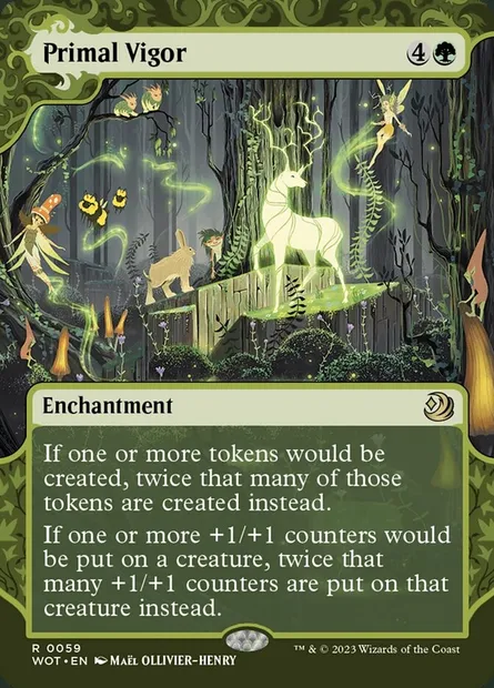 Primal Vigor, Magic card WOT 59 — Wilds of Eldraine: Enchanting Tales set