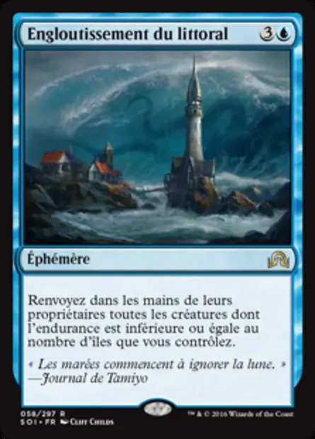 Engloutissement du littoral, carte Magic SOI 58 — extension Ténèbres sur Innistrad