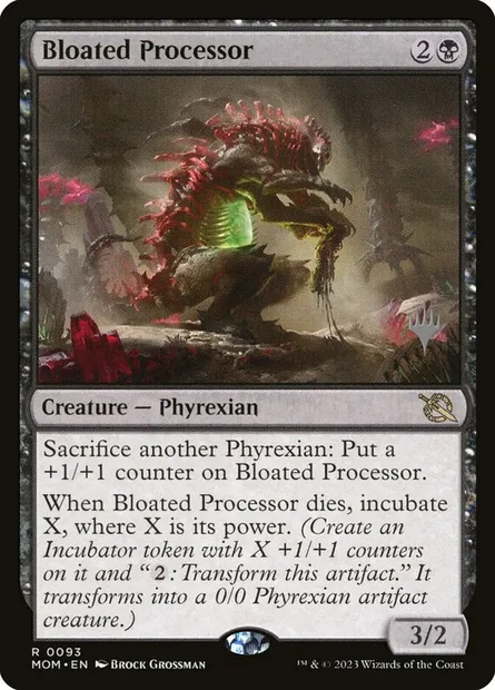 Bloated Processor, Magic card PMOM 93p — March of the Machine Promos set