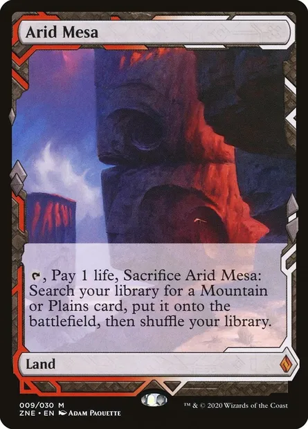 Arid Mesa, Magic card ZNE 9 — Zendikar Rising Expeditions set