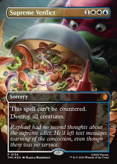 Supreme Verdict, Magic card TMC 134 — Teenage Mutant Ninja Turtles Eternal set