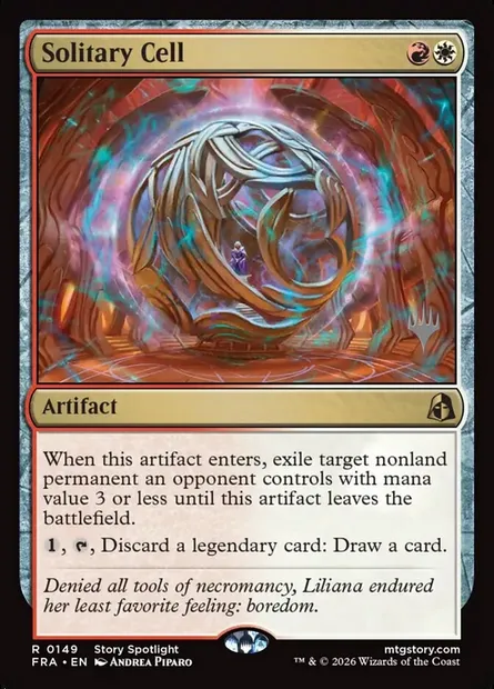 Cellule solitaire, carte Magic PFRA 149p — extension Reality Fracture Promos