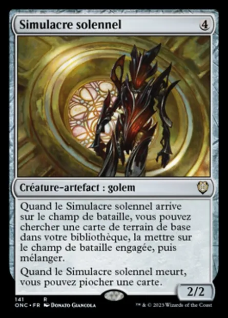 Simulacre solennel, carte Magic ONC 141 — extension Phyrexia: All Will Be One Commander