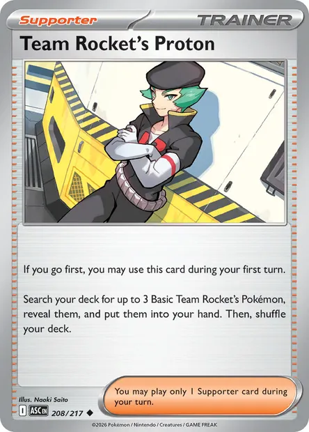Team Rocket's Proton, Pokémon card ASC 208 — Ascended Heroes set