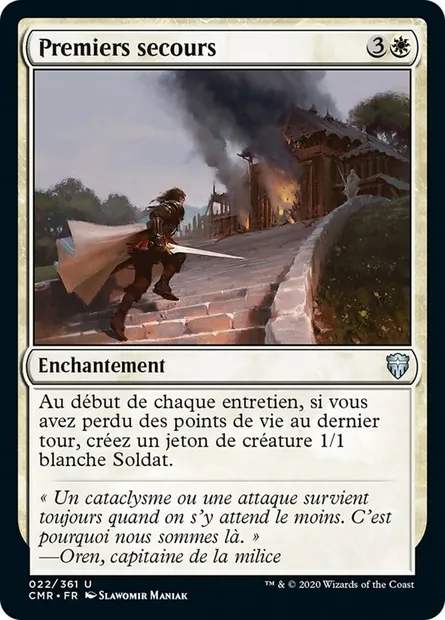 Premiers secours, carte Magic CMR 22 — extension Commander Legends
