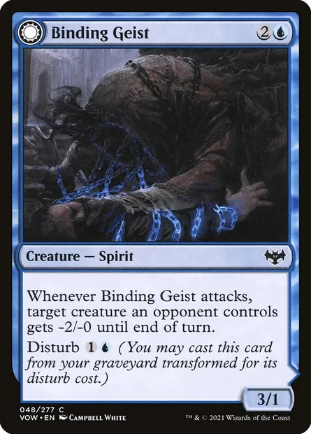 Binding Geist // Spectral Binding, Magic card VOW 48 — Innistrad: Crimson Vow set