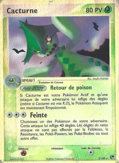 Cacturne, carte Pokémon SS 2 — extension EX Tempête de sable
