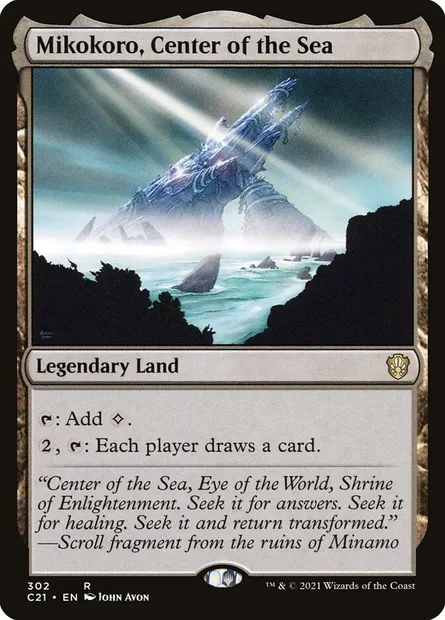 Mikokoro, Center of the Sea, Magic card C21 302 — Commander 2021 set