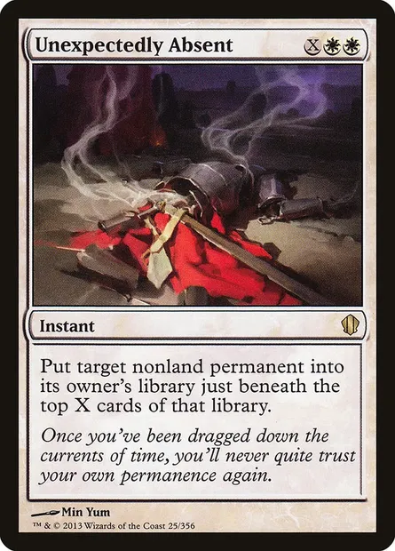 Unexpectedly Absent, Magic card C13 25 — Commander 2013 set
