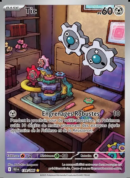 Tic, carte Pokémon BLK 139 — extension Foudre Noire