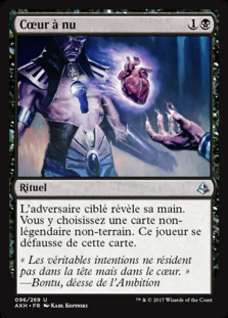 Cœur à nu, carte Magic AKH 96 — extension Amonkhet