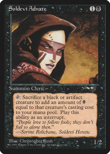 Soldevi Adnate, Magic card ALL 60a — Alliances set