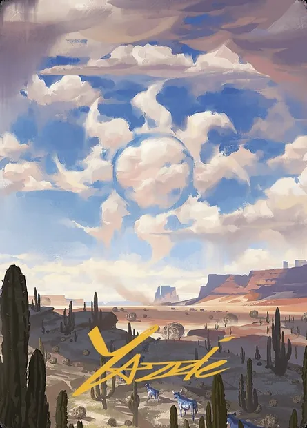 Plains // Plains, Magic card AOTJ 36 — Outlaws of Thunder Junction Art Series set