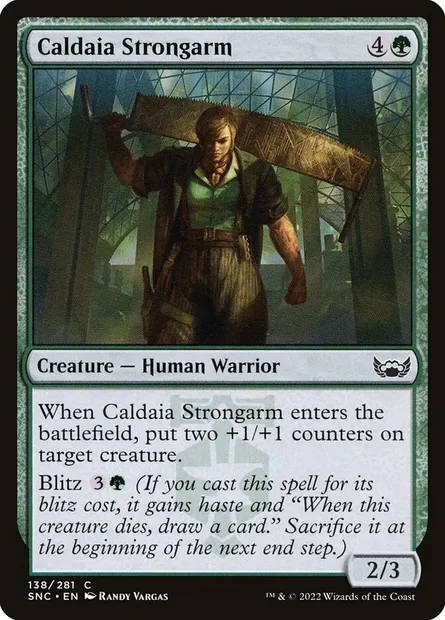 Caldaia Strongarm, Magic card SNC 138 — Streets of New Capenna set