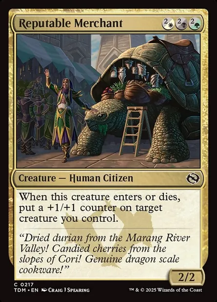 Reputable Merchant, Magic card TDM 217 — Tarkir: Dragonstorm set