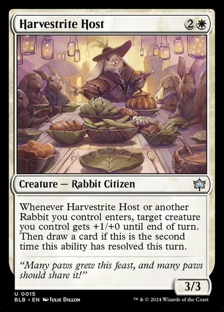 Harvestrite Host, Magic card BLB 15 — Bloomburrow set