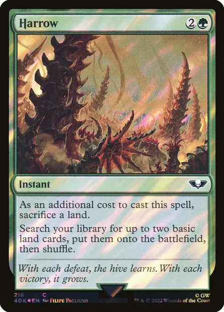 Harrow, Magic card 40K 216★ — Warhammer 40,000 Commander set