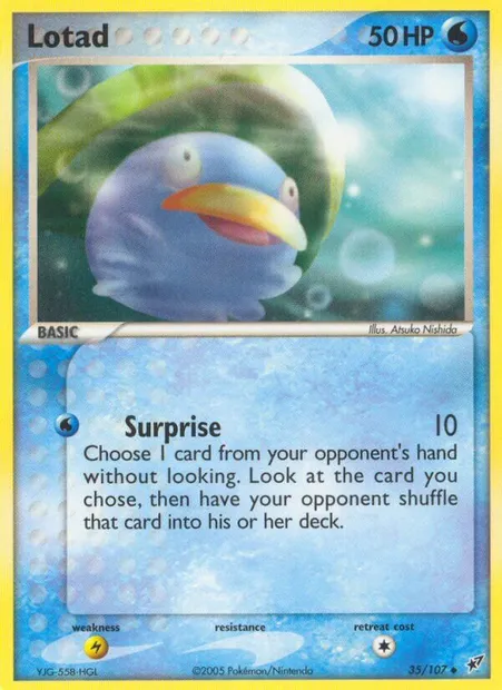 Lotad, Pokémon card DX 35 — Deoxys set