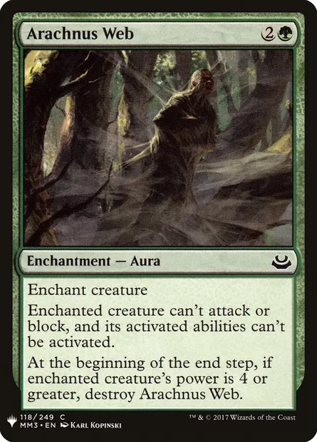 Arachnus Web, Magic card PLST MM3-118 — The List set