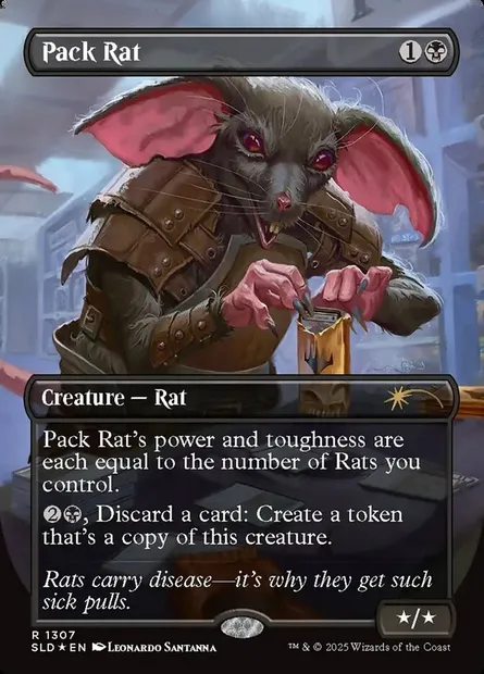 Rat de meute, carte Magic SLD 1307 — extension Secret Lair Drop