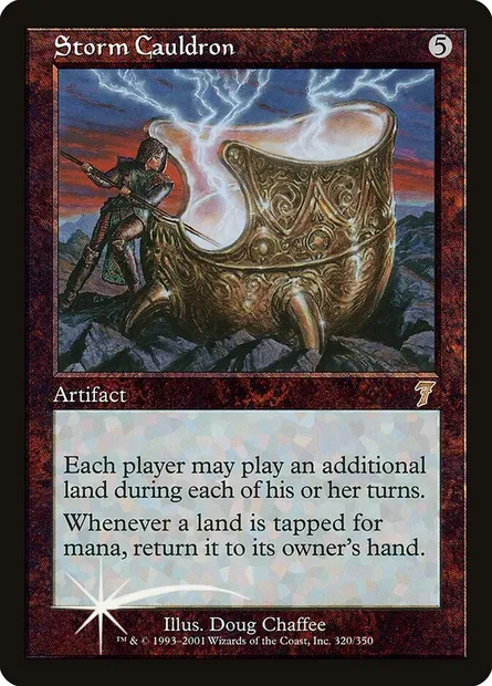 Chaudron de l'orage, carte Magic 7ED 320★ — extension Septième Edition
